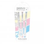 112N Tonic Nuvo Brush Script Pens - Pretty Pastels -zestaw 3szt