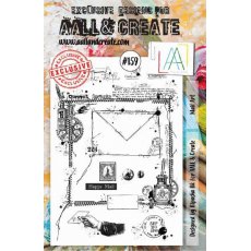 #159 AAll&Create - Stemple A5 - XXX - koperta, znaczki 