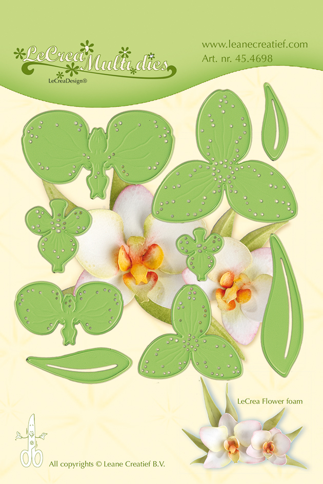 45.4698 Wykrojniki Leane Creatief -kwiat flower 012 orchidea