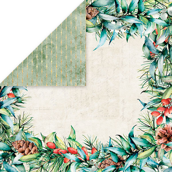 CP-CV01 Papier dwustronny Craft&You Design 30,5x30,5 Christmas Vibes 01