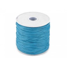 310030-30 Sznurek bawełniany Ø1 mm woskowany- niebieski