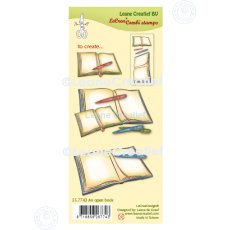 55.7743 Stemple akrylowe Leane Creatief -  An open book - otwarta książka