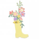 663322 Wykrojnik Thinlits Rain Boot Planter - kalosz z kwiatami