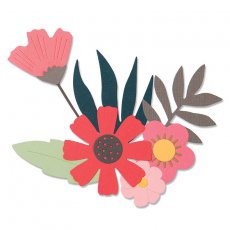 663437 Wykrojnik Sizzix Thinlits Free Style Florals -kwiaty