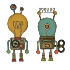664162 Wykrojnik Thinlits Sizzix - Robotic  -robot