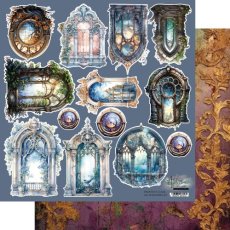 AA-WINDOWS-02  Alchemy of Art - Papier dwustronny - Legends of the magic school -WINDOWS-02 12x12''