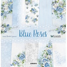 BR-11 Zestaw Papierów ScrapAndMe - Blue Roses, 30x30cm