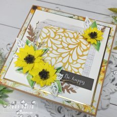 Słoneczna kartka z kwiatami Scrap and Me "Sunflowers"
