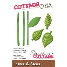 CC-133 Wykrojniki CottageCutz -Leaves & Stems