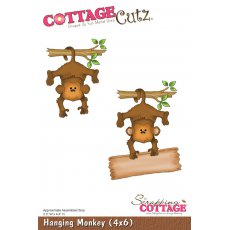 CC4x6-068 Wykrojnik małpki -CottageCutz Hanging Monkey (4x6)