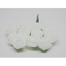 CKF-S-005 Różyczki piankowe White 2cm/12pcs -białe