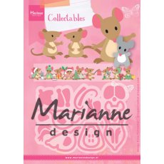 COL1437 Marianne Design Collectable - Eline's mice family-myszki