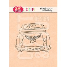 CS020 Zestaw stempli akrylowych -  Wedding Car - Sweet Memories