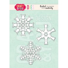CW156 Wykrojnik /Die-Set of snowflakes - śnieżynki - Craft&You Design