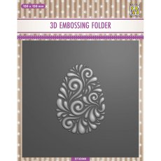 EF3D069 Folder do embossingu 3D ( 150x150 mm ) - pisanka