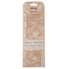 FEDEC001 First Edition Deco Maché - Pink Roses-papier do decoupage'u 