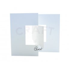 ID-2439 Baza kartki kwadratowa 15cm swing biała matowa GoatBox