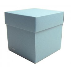 ID-27  Exploding Box niebieski z fakturą- GoatBox 10x10x10cm