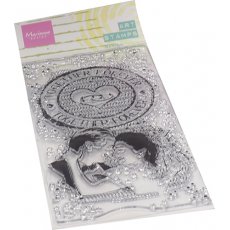 MM1642 Stemple Marianne Design - Art stamps - TOGETHER FOREVER - ślub, miłość, na zawsze razem, tło