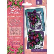 NGA-FF-STD-BFU Stemple akrylowe i wykrojniki Nature's Garden Fabulous Fuchsia Stamp 
