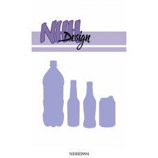 NHHD994 Wykrojnik NHH Design -"Mini Bottles & Can" - butelki