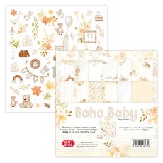 OK-BH30 Okładka od zestawu Boho Baby Craft & You Design  - papier dwustronny 30,5 x 30,5 cm