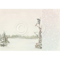PD22003 Papier dwustronny 30,5x30,5cm -Winter Wonderland-Winter morning