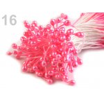 080911-16 Pręciki do kwiatków -perłowy różowy mała wiązka ok.150 szt