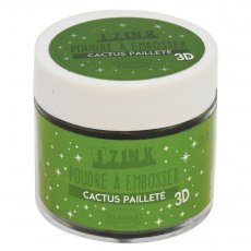 10201 Puder do embossingu brokatowy Izink 3D - Cactus Paillete