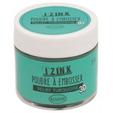 10207 Puder do embossingu Izink 3D - Relief Turquoise