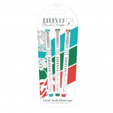 114N Tonic Nuvo Brush Script Pens - Vivid Kaleidoscope -zestaw 3szt