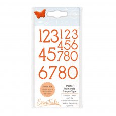 1686E Wykrojnik Essentials - Postal Type - Numerals-cyfry,liczby