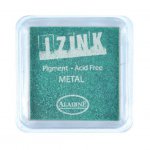 19130 Izink Pigment  -Tusz pigmentowy-Metal Green  5 x 5 CM