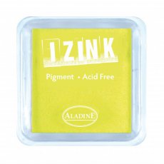 19132 Izink Pigment  -Tusz pigmentowy-Fluo Yellow 5 x 5 CM