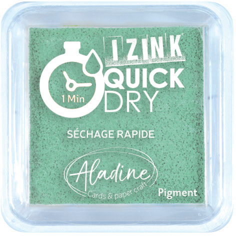  19531  Tusz Aladine * Izink Quick Dry Pigment Medium Ink Pad - Water green