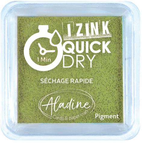  19543 Tusz Aladine * Izink Quick Dry Pigment Medium Ink Pad - Olive Green