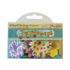DCBL013 Kwiatki papierowe i liście - Forget Me Not