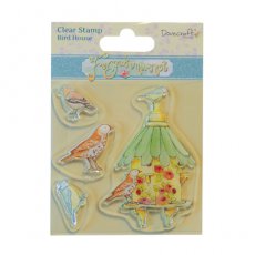 DCCS010 Stemple silikonowe- Forget Me Not - Bird House