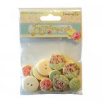 DCWB005 Guziki drewniane -Forget Me Not 