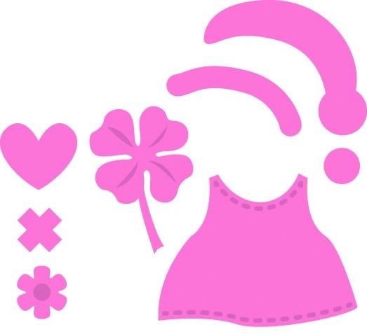 COL1377 Wykrojniki Collectables -Miś-akcesoria