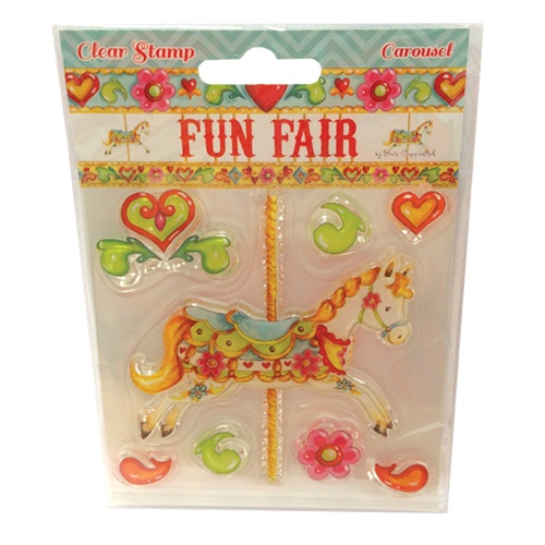 HCCS022 Stempel silikonowy -Fun Fair by Helz Cuppleditch - Carousel