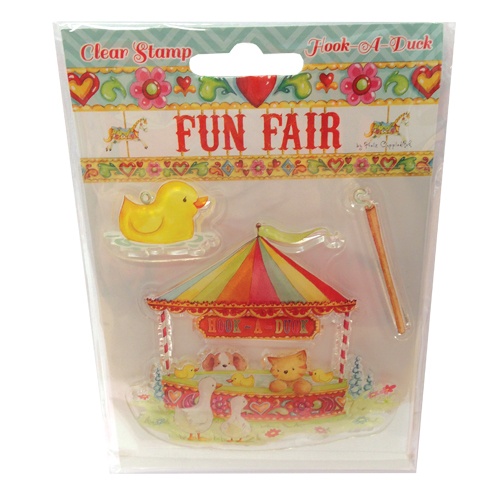 HCCS024 Stempel silikonowy -Fun Fair by Helz Cuppleditch - Hook a Duck