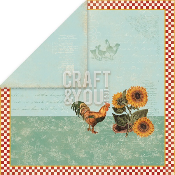 CP-MHG01 Papier dwustronny 12x12" My Home Garden 01
