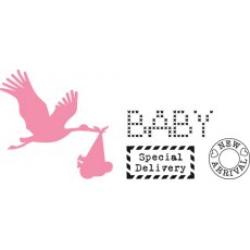 COL1381 Wykrojnik + stemple Marianne Design Collectable - Bocian