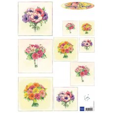 IT575 Obrazki A4 letnie bukiety - Bouquet Summer