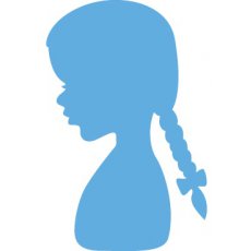 LR0350 Wykrojnik Marianne Design - dziewczynka z warkoczykiem