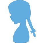 LR0350 Wykrojnik Marianne Design - dziewczynka z warkoczykiem