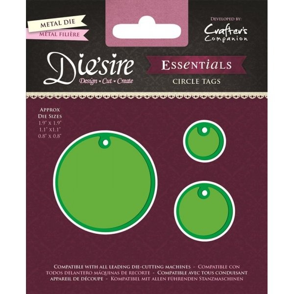 DS-E-CT Wykrojnik Die'sire Essentials-Circle Tags - Okrągłe Tagi
