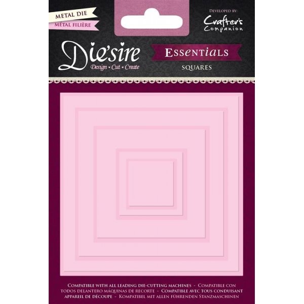 DS-E-SQU Wykrojnik Die'sire Essentials-Squares -Kwadrat