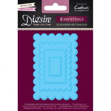 DS-E-SREC Wykrojnik Die'sire Essentials-Scalloped Rectangles - Falbankowe prostokąty